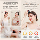 Masseur de tête 3 vitesses 8000 tr/min masseur de tête électrique tête masseur rechargeable à pétrissage Griffes de massage rouge