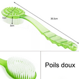 Brosse Dos Douche 365x70x30mm Nettoyage Massage Matériaux résistants à l'abrasion Soulagement de la fatigue Brosse de Bain Ver