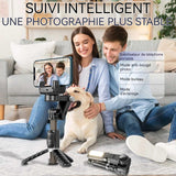 Perche à selfie trépied 500mah bluetooth 4,2 suivi intelligent surround à 360 degrés pliable trépied smartphone avec télécommande