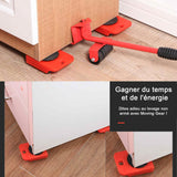 Leve meuble 150kg capacité de charge grue 1 tige de levage et 4 kit de deplace meuble lourd sans effort deplace meuble a roulette