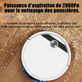 Robot aspirateur 2800pa durée de fonctionnement environ 90 min intelligent cleaning technology whole house high coverage cleaning