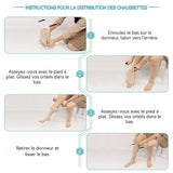 Enfile chaussettes aide enfile chaussettes sock aid helper slider facile a mettre et à enlever pour personnes à mobilité réduite