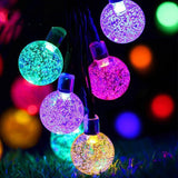 Guirlande solaire   7m 50 lumières   Guirlande de ballons   Contrôle intelligent de la lumière   Lumières décoratives festives