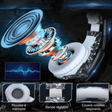 Casque de jeu 50 mm taille du haut-parleur prise casque usb casque de jeu pour ordinateur filaire les lumières rvb sont réglables