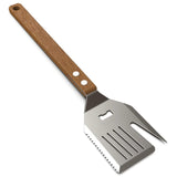 Spatule à griller 43×10×3cm multifonction 5 en 1 acier inoxydable résistant aux hautes températures spatule grillades d'extérieur