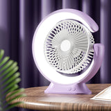 Ventilateur électrique multifonction multi-angle rotatif lampe de table ventilateur bureau à domicile ventilateur de bureau
