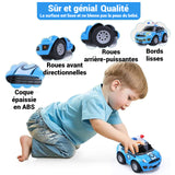 Voiture Telecommandé  Voiture de dessin animé Voiture Jouet motricité avec télécommande Idées cadeaux pour les enfants de 2 à 4 ans