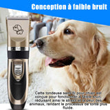 Tondeuse chien 220V tondeuse pour chien avec 4 peignes et chargeur USB affichage LED à cristaux liquides 5 vitesses tondeuse chien