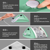 Nettoyeur de vitres magnétique double face 5 niveaux de réglage de l'aimant lave-vitre electrique pour double vitrage de 5 à 30 mm