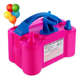 Pompe à ballon electrique 600w 220v 13000pa gonfleur ballon electrique avec double buse portable pompe à ballon anniversaire rose