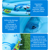 Piscine 80 cm Thème océan coloré Matériau PVC souple Convient à toutes les saisons Adapté à tous les contextes Piscine familiale