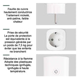 Prise intelligente 4 pcs 60 Hz fréquence nominale prise intelligente Wifi prise connectée Wifi compatible détection télécommande