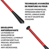 Batte de baseball 28 pouces longueur 71 cm aluminium epaississement durcissement batte baseball solide ferreux avec sac rangement