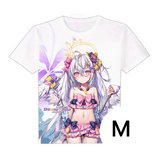 Manches courtes code M périphériques d'animation style animé t-shirt imprimé vêtements décontractés d'été à manches courtes otaku