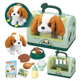 Robot chien 26x18x24cm chien électronique interactif jeu de rôle pour enfants jouet animaux de compagnie chiot qui aboie et marche