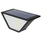 Lampe solaire triangle d'extérieur 24led pour escaliers étanche éclairage de marche lumière de jardin lumière LED avec capteur