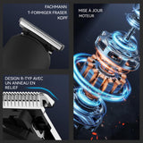 Tondeuse cheveux hommes 6 en 1 600mah LCD écran IPX6 usb charge tondeuse à cheveux avec 6 types de couteaux et 4 peignes limites