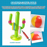 actus gonflable bouée piscine jouet avec 8 anneaux lancer jeux piscine multifonctionnels anneau jeux journée d'été extérieur party