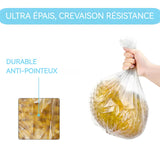 Sacs poubelle 100pcs 4 gallons 45x50cm Corbeille à papier transparente doublée d'un sac poubelle Durable et résistant Épais durable