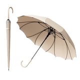Parapluie 112x86cm 16 baleines Parapluie plus grand Conception renforcée Ouverture par simple pression Étanche à la pluie Blanc