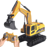 Excavateur jouets 29x9,5x22cm avec télécommande 2.4ghz rotation à 680 degrés jouets pour enfants cadeaux pour enfants excavateur