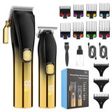 Tondeuse cheveux professionnelle avec 11 accessoires 8w avec affichage numérique rechargeable ensemble tondeuse à cheveux hommes