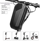 Sac de trottinette électrique 30x13x15,5 cm sac de tête étanche EVA à coque rigide pour vélo accessoires de sac scooter électrique