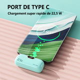 Batterie externe 5000mAh Type-C power bank avec affichage LED chargeur externe portable charge rapide power bank pour telephone