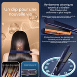 Lisseur cheveux 45w 13 niveaux réglage LED écran soins capillaires aux ions négatifs rotation 360 degrés pour curling et lissage