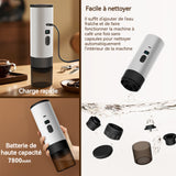 Machine à café 2500mAH Machine à café à capsules Petite machine à café portable à chauffage sans fil entièrement automatique
