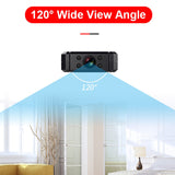 Caméra de surveillance HD 1080P  Connexion WiFi  Surveillance de la maison  Vision nocturne infrarouge  Support de la carte TF