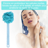 Brosse de bain 36x12cm peut être utilisée pour le brossage et le frottement brosse à long manche pour bain baignoire double face