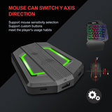Convertisseur P pour clavier et souris de jeu à une main, câblé avec repose-poignets, effet de rétroéclairage RVB dédié