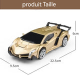 Voiture télécommandée or 22x15x9cm jouet transformateur robot télécommandé transformable transformation intelligente télécommandée