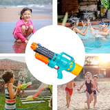 Pistolet à eau 1200ml 22x56cm grand pistolet à eau pour enfants jouets plage avec lunettes de natation indispensable pour l'été