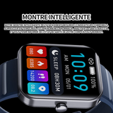 Montre intelligente 1.9 écran Bluetooth appel montre intelligente montre tactile 280x320 260mah montre de sport étanche IP67 bleu