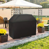 Couverture pour barbecue extérieur 145*61*117cm Imperméable aux UV Résistante à la déchirure Pliable Couverture pare-soleil noire
