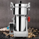 Moulin à grains 14*14*31cm  Interrupteur à minuterie  Résistant à la corrosion Tout acier épaissi  Machine à moudre les grains