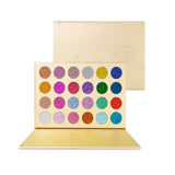 Palette de fard 22x14cm 24 couleurs palette d'ombres à paupières paillettes pour le maquillage des yeux highlighter pearl danse