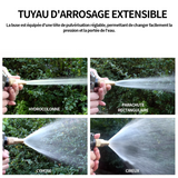 Tuyau d'arrosage extensible 30m ABS tuyau magique flexible anti-fuite léger et facile à ranger tuyau arrosage extensible jaune