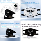 Masque LED en silicone 4 couleurs avec 216 lumières masque de luminothérapie multifonctionnel masque LED visage luminothérapie