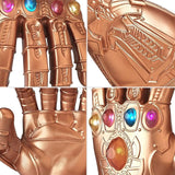Gants jouet en pvc avec lumière LED gants de cosplay convient aux adultes avec pierre précieuse lumineuse infinity war gants