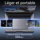 Disque Dur Interne 2To vitesse de transmission 500Mo/s Disques d'État solides ultraminces avec le système Windows10+OS+Linux SSD