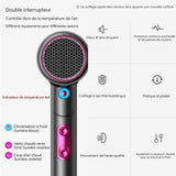 Sèche cheveux 2000W Buse de modelage directionnelle Indicateur de température LED Conception à double interrupteur Hair Dryer