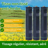 1 pièce 4X50M PP tissu résistant à l'herbe tissu sol agricole noir respirant et perméable l'eau film couverture d'herbe agricole