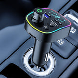 Transmetteur FM Bluetooth Chargeur de voiture Lecteur MP3 Bluetooth Transmetteur mains libres Bluetooth Accessoires de voiture