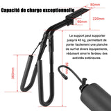 Support de planche de surf porte-panneaux à vélo réglable support de vélo léger support de planche de surf pour sports extérieurs