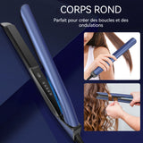 Fer à lisser les cheveux 31 x 3,15 cm 35 W Écran numérique avec 5 réglages de température Double fonction pour boucler et lisser