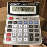 Grande calculatrice solaire de bureau multifonction, double alimentation, calculatrice d'addition et de soustraction continue