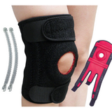 Genouillère sport réglable genouillère rotulienne ligamentaire genouillère stabilisateurs latéraux coussinets caoutchouc